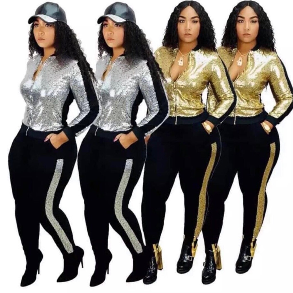 Sequins Jacket Set